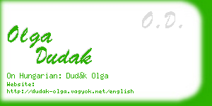 olga dudak business card
